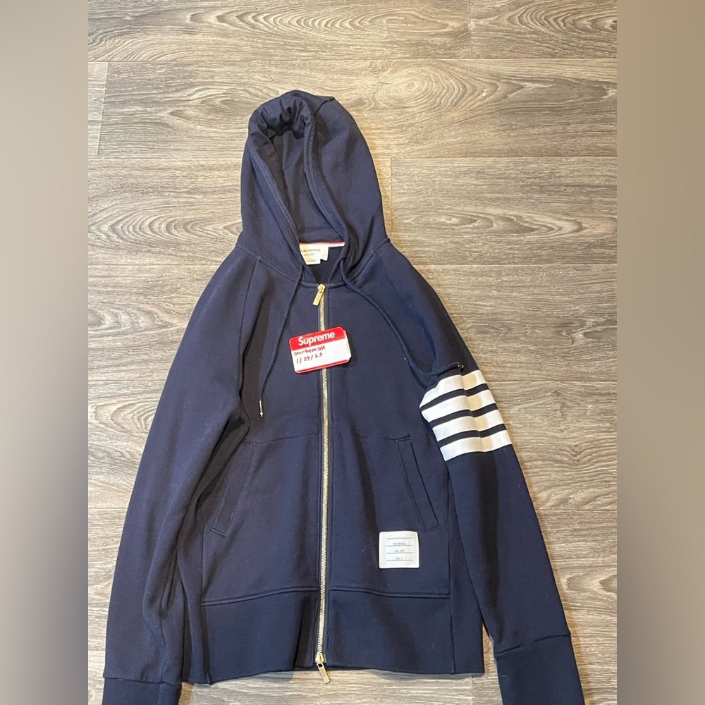 Thom Browne 4 bar hoodie